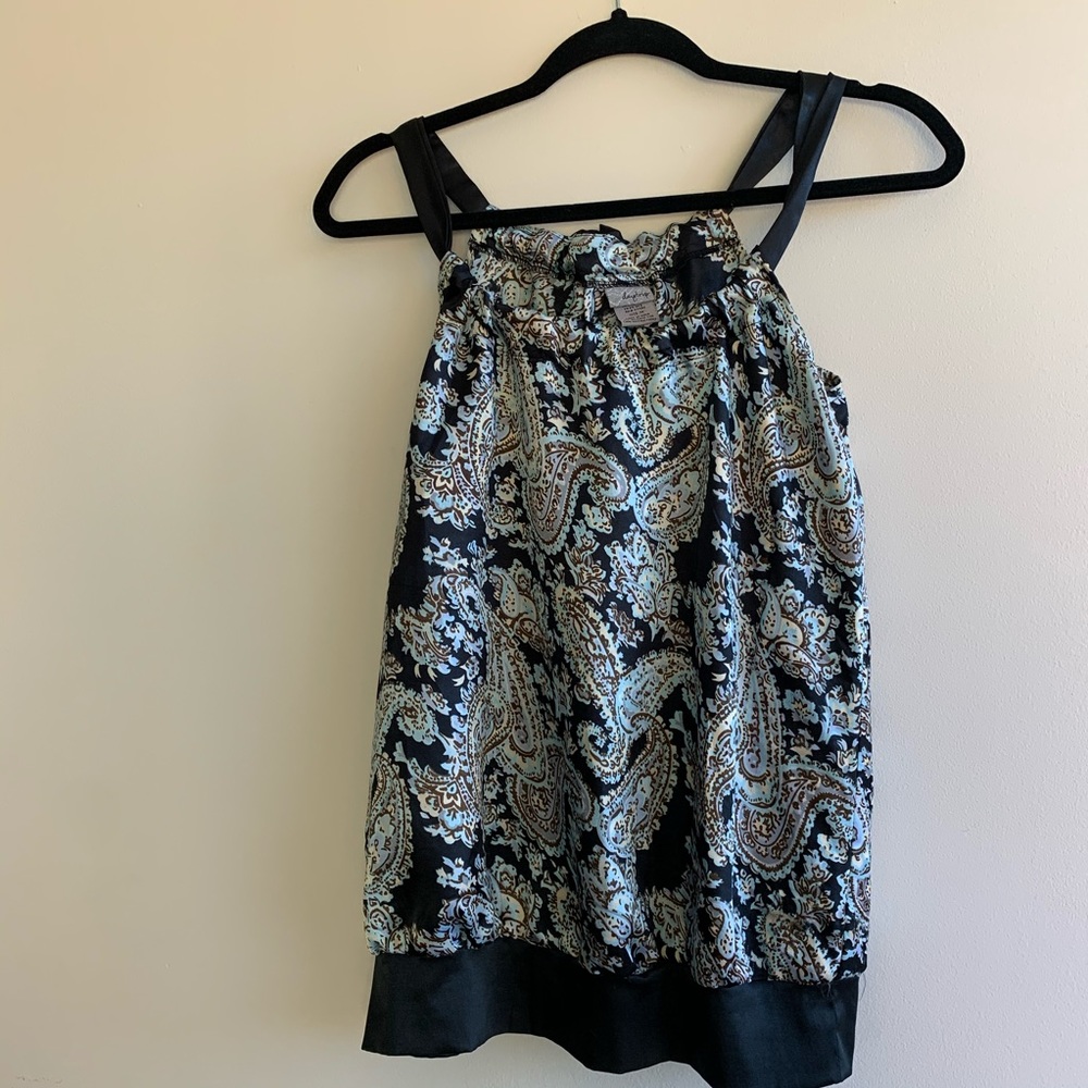 🌟 3/$12 DayTrip Adjustable Halter Paisley Tunic M